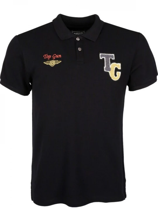 Foto van product TOP GUN Shirt nachtblauw / lichtgeel / grijs / oranje
