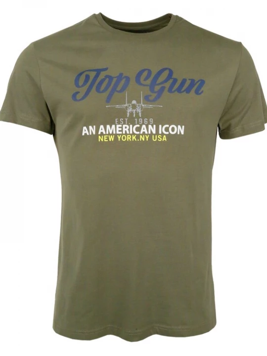 Foto van product TOP GUN Shirt navy / geel / grijs / olijfgroen / wit