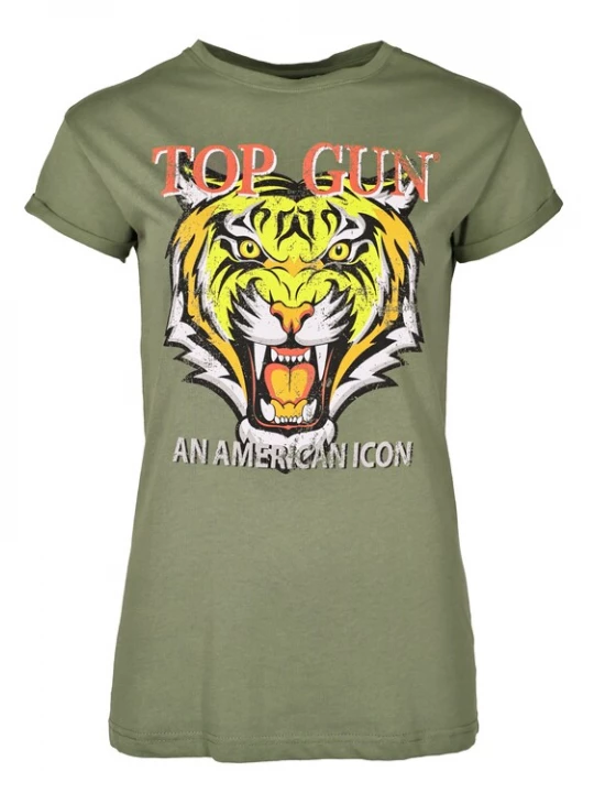Foto van product TOP GUN Shirt ' ' olijfgroen