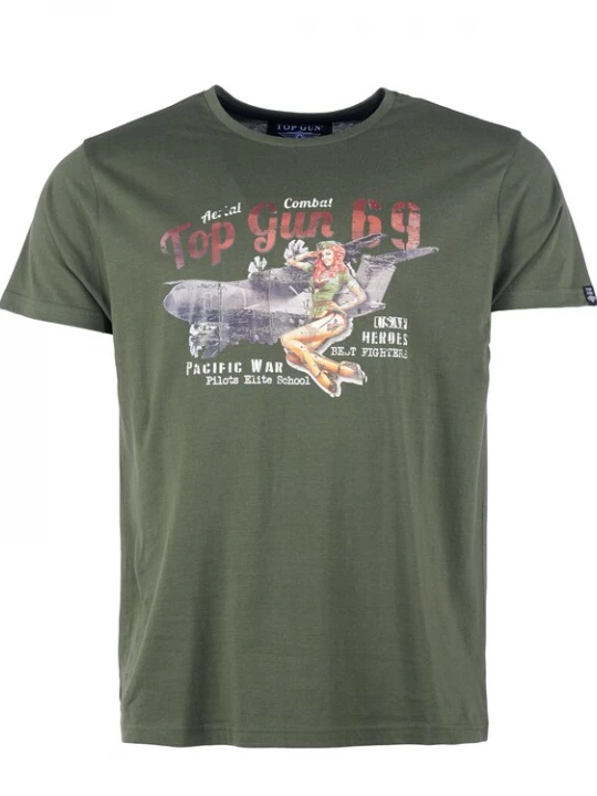 Foto van product TOP GUN Shirt ' ' olijfgroen