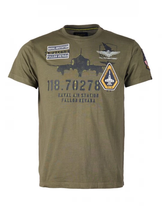 Foto van product TOP GUN Shirt olijfgroen