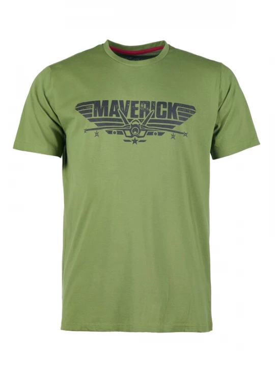 Foto van product TOP GUN Shirt olijfgroen / zwart
