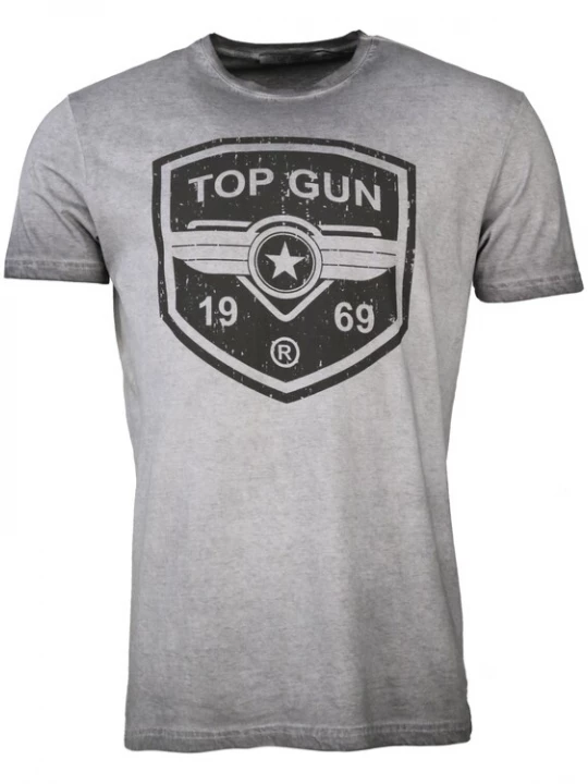 Foto van product TOP GUN Shirt ' Powerful ' grijs