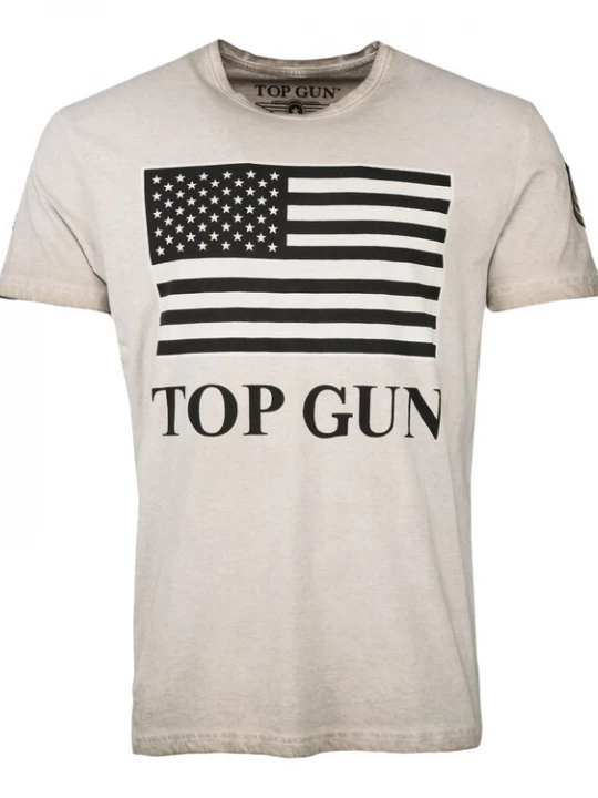 Foto van product TOP GUN Shirt ' Search ' beige
