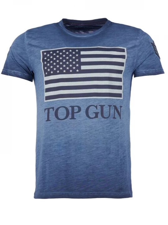 Foto van product TOP GUN Shirt 'Search' donkerblauw / zwart / wit