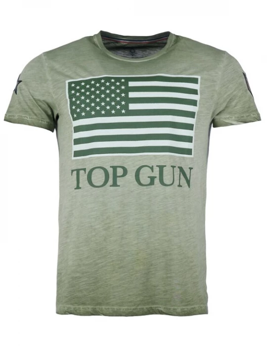 Foto van product TOP GUN Shirt 'Search' grasgroen