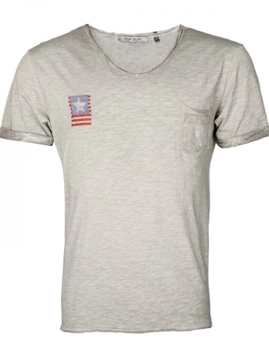 Foto van product TOP GUN Shirt ' TG20193157 ' grijs