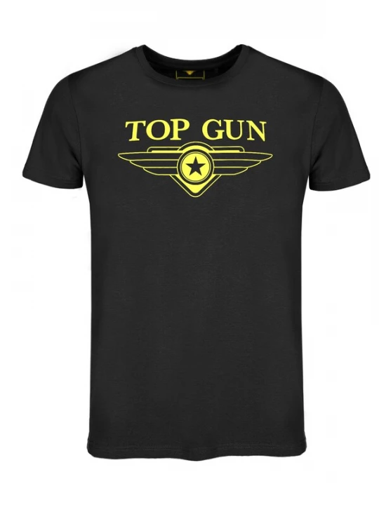 Foto van product TOP GUN Shirt 'TG2024002' geel / zwart