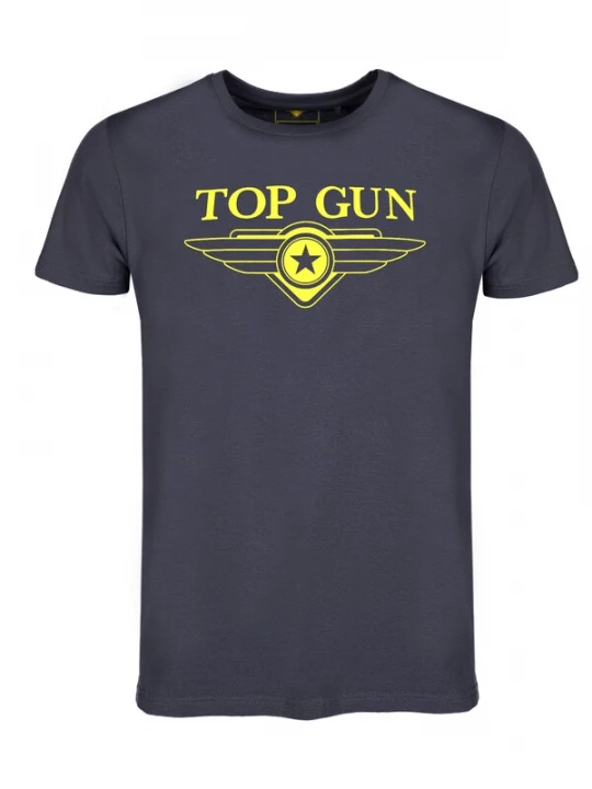 Foto van product TOP GUN Shirt 'TG2024002' marine / geel