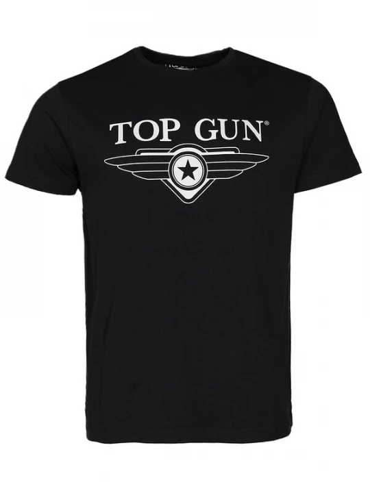 Foto van product TOP GUN Shirt 'TG25022' zwart / wit