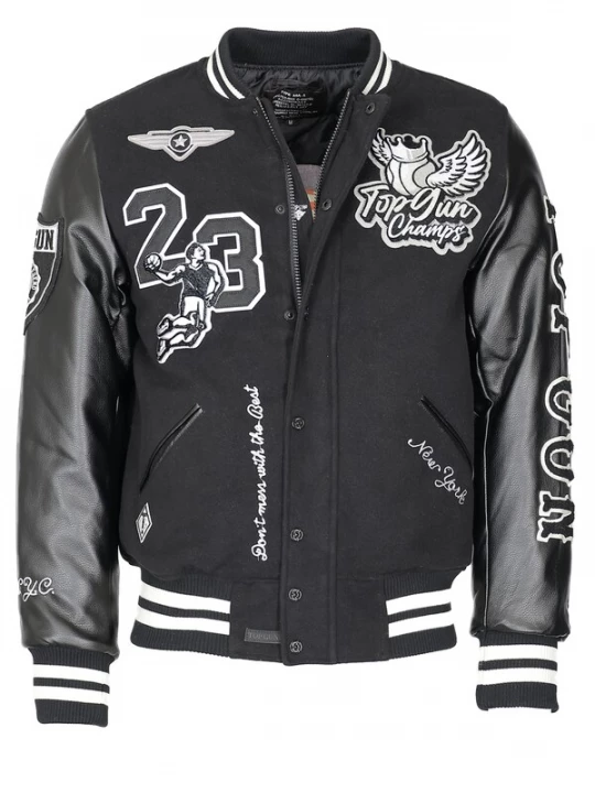 Foto van product TOP GUN Tussenjas '23004' basaltgrijs / zwart / wit