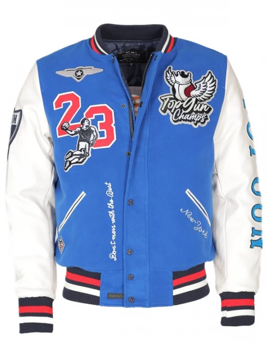 Foto van product TOP GUN Tussenjas '23004' blauw / oranje / zwart / wit