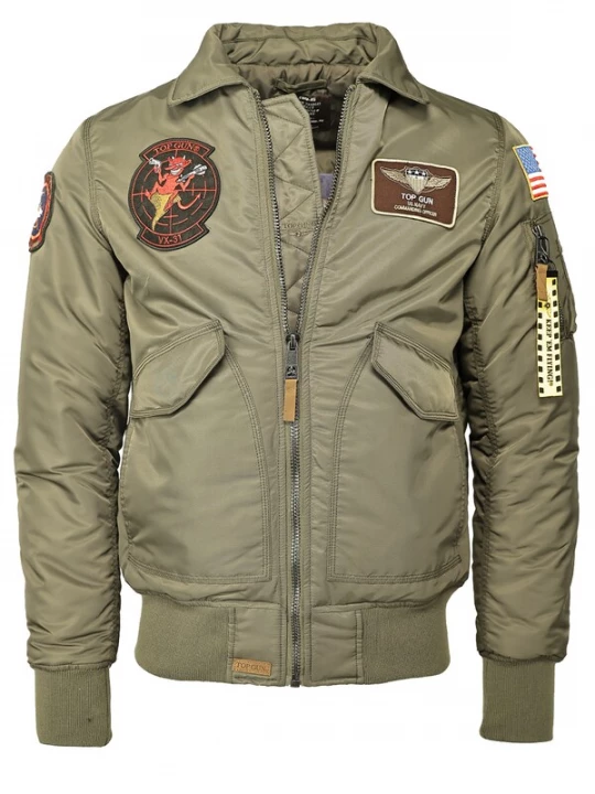 Foto van product TOP GUN Tussenjas olijfgroen / gemengde kleuren