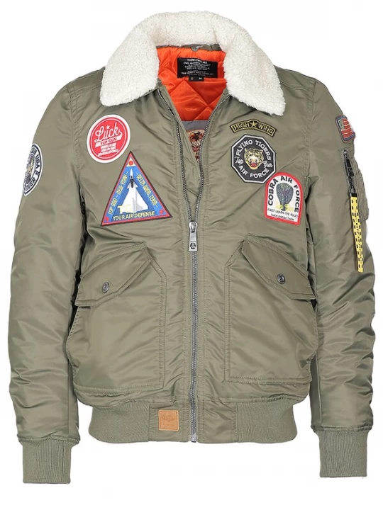 Foto van product TOP GUN Tussenjas olijfgroen / gemengde kleuren