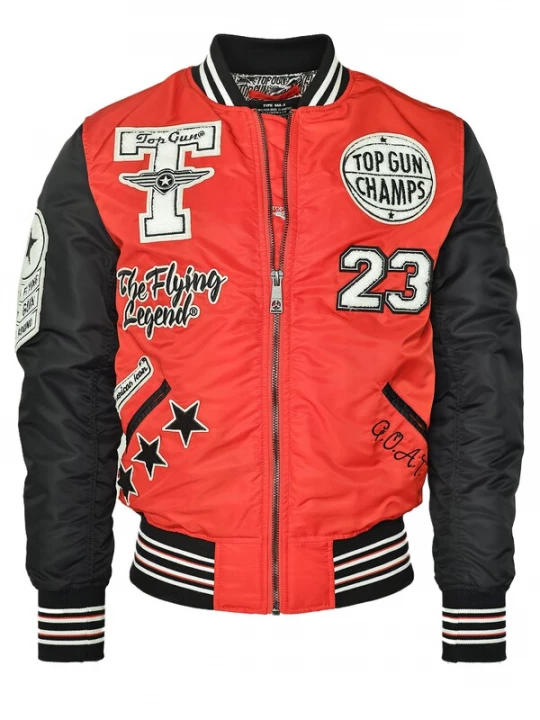Foto van product TOP GUN Tussenjas rood / zwart / wit