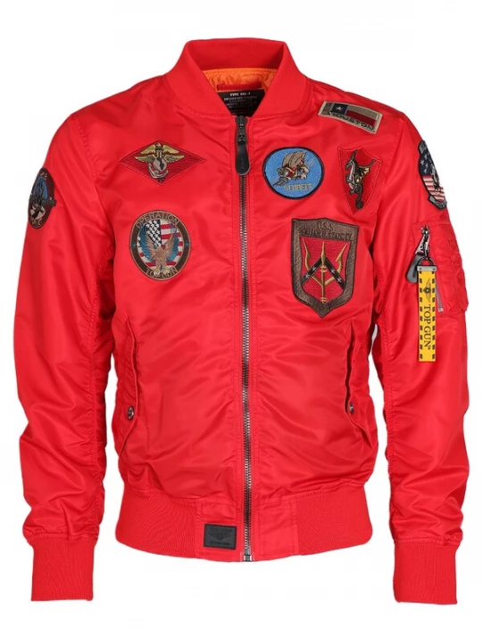 Foto van product TOP GUN Tussenjas 'TG2024001' blauw / bruin / geel / rood