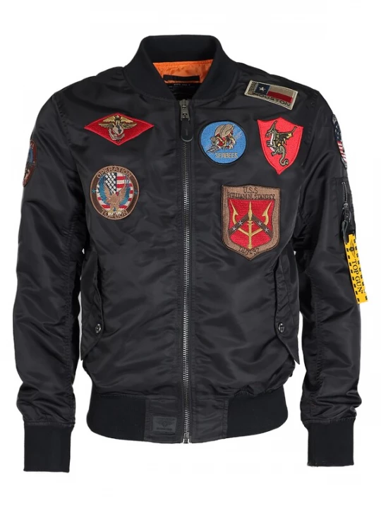 Foto van product TOP GUN Tussenjas 'TG2024001' blauw / bruin / geel / rood / zwart
