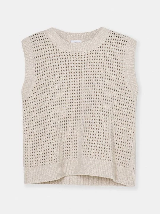 Foto van product Top KNITID zandkleur