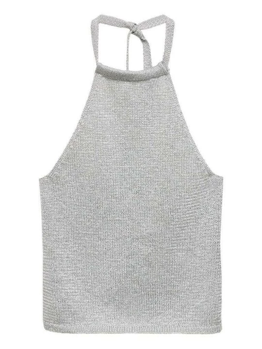 Foto van product Top Mango zilverkleurig