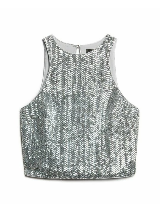 Foto van product Top Superdry zilverkleurig