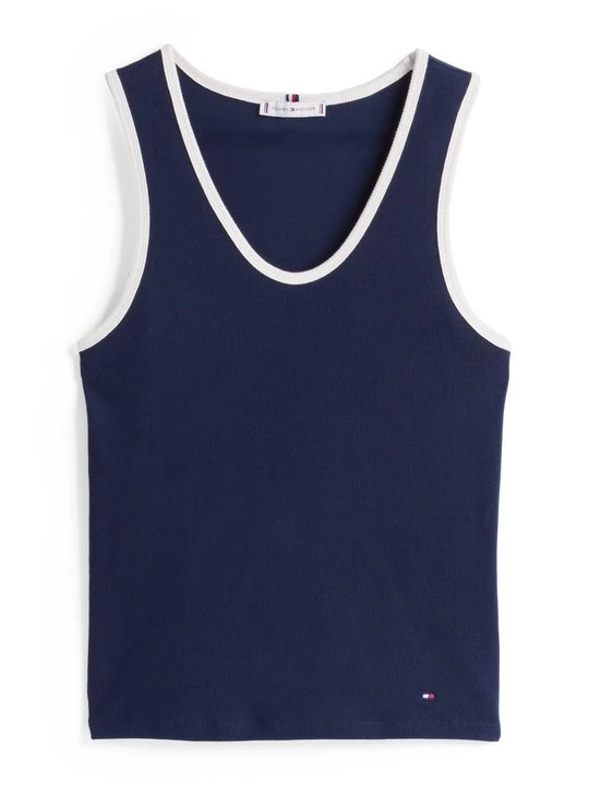 Foto van product Top Tommy Hilfiger donkerblauw