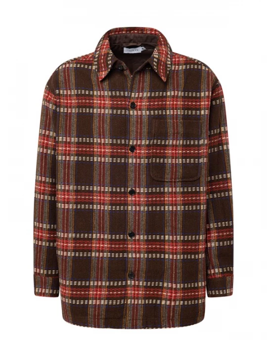 Foto van product TOPMAN Overhemd crème / blauw / bruin / rood