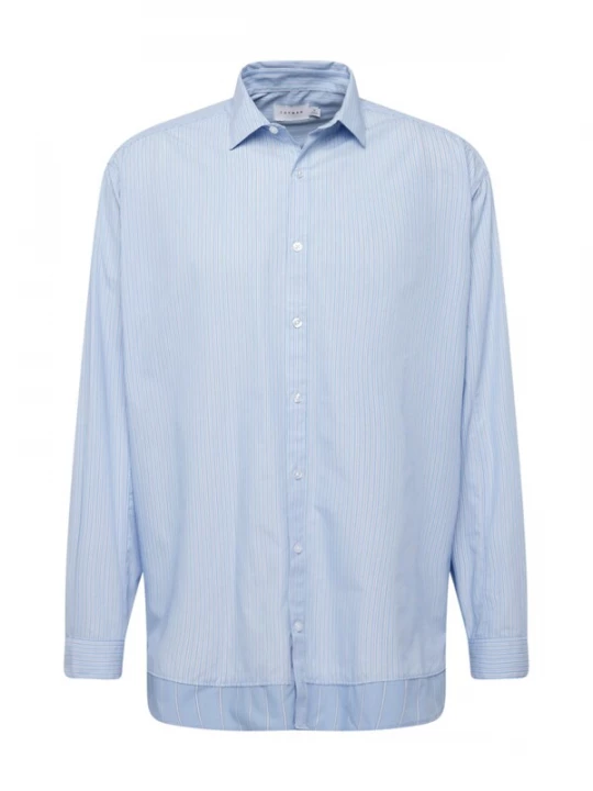 Foto van product TOPMAN Overhemd lichtblauw / zwart / offwhite