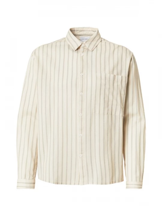 Foto van product TOPMAN Overhemd stone grey / donkergroen