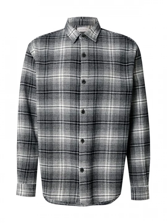Foto van product TOPMAN Overhemd zwart / wit