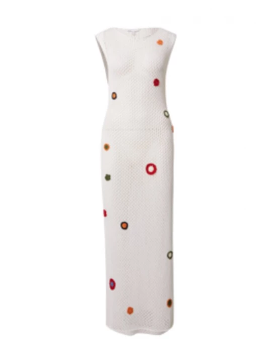 Foto van product TOPSHOP Gebreide jurk lichtbeige / kiwi / oranje / zwart