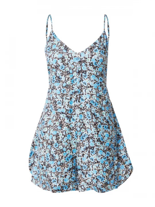 Foto van product TOPSHOP Jumpsuit marine / hemelsblauw / lichtgroen / wit