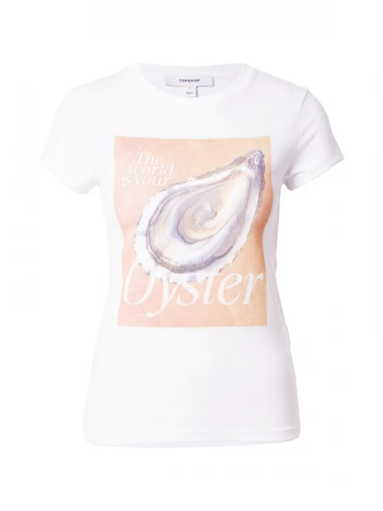 Foto van product TOPSHOP Shirt 'KIA EVERYDAY' geel / wit