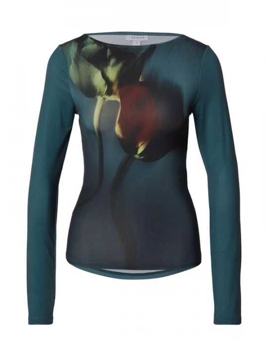Foto van product TOPSHOP Shirt 'KIMMIE' petrol / lichtgroen / donkerrood / zwart