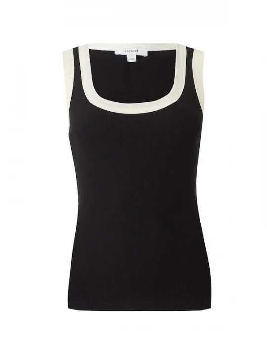 Foto van product TOPSHOP Top 'RAJA' zwart / wit
