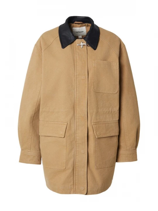 Foto van product TOPSHOP Tussenjas 'POSIE' camel / zwart
