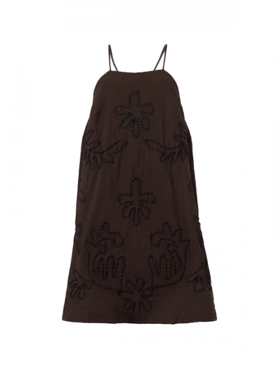Foto van product TOPSHOP Zomerjurk 'MIA' chocoladebruin