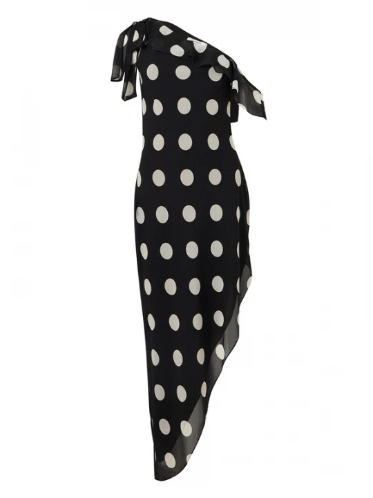 Foto van product TOPSHOP Zomerjurk 'NILA' zwart / natuurwit
