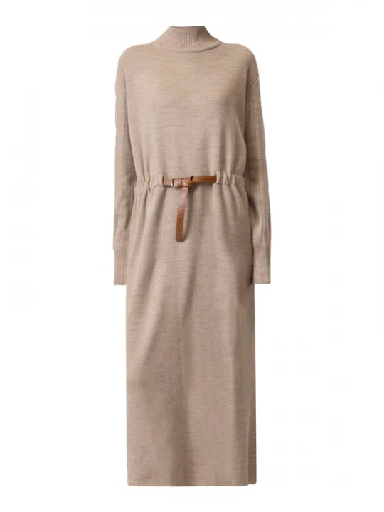 Foto van product Touche Prive Gebreide jurk beige Touché Privé