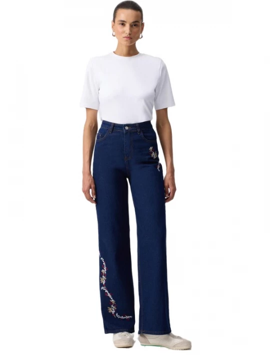 Foto van product Touche Prive Jeans marine / groen / wit Touché Privé