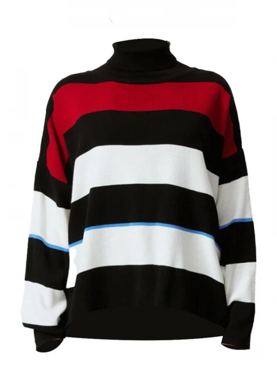 Foto van product Touche Prive Trui blauw / rood / zwart / wit Touché Privé