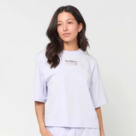 Foto van product Trackside Relaxed T-Shirt New Balance roze