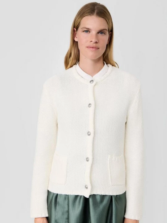 Foto van product Traditioneel gebreid vest s.Oliver crème