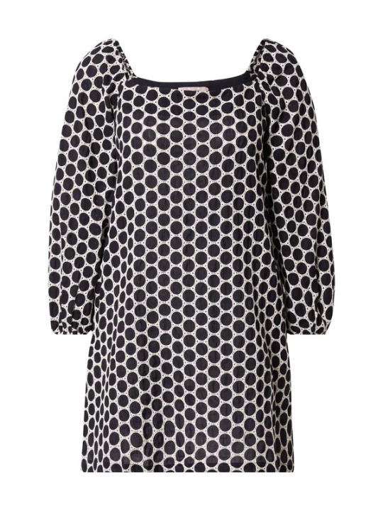 Foto van product Traffic People Jurk 'Capri' navy / wit