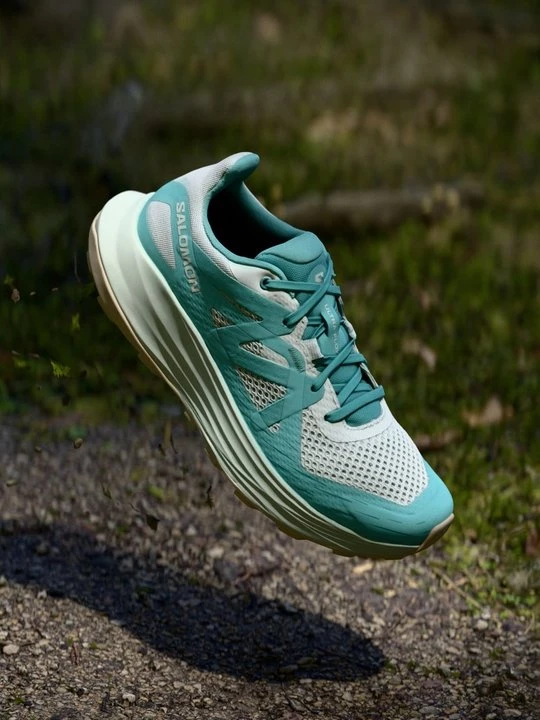 Foto van product Trail hardloopschoenen Salomon lichtblauw