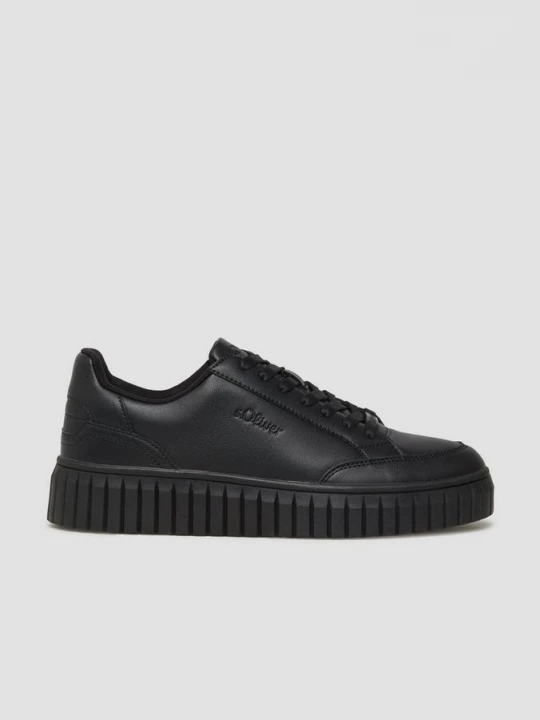 Foto van product Trainers met plateauzool s.Oliver zwart