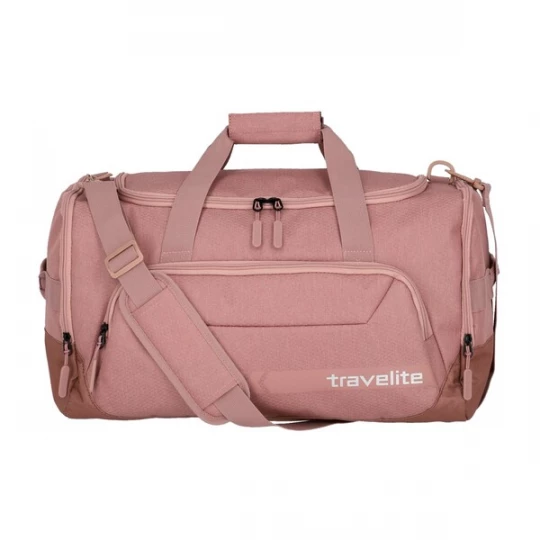 Foto van product TRAVELITE Weekendtas 'Kick Off' oudroze / lichtroze / wit