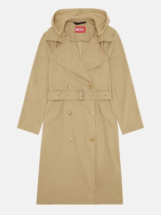 Foto van product Trenchcoat Diesel lichtbruin