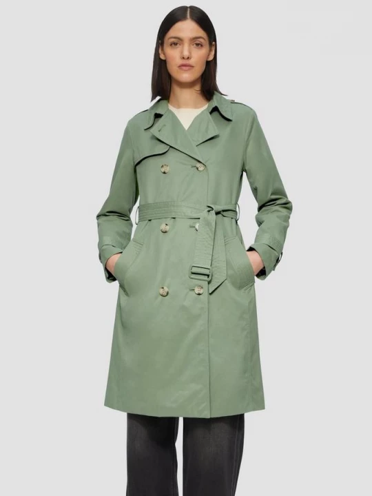 Foto van product Trenchcoat met gestreepte voering s.Oliver olijfgroen