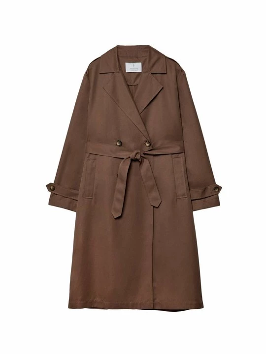 Foto van product Trenchcoat Stradivarius donkerbruin
