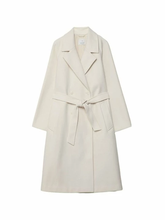 Foto van product Trenchcoat Stradivarius wit